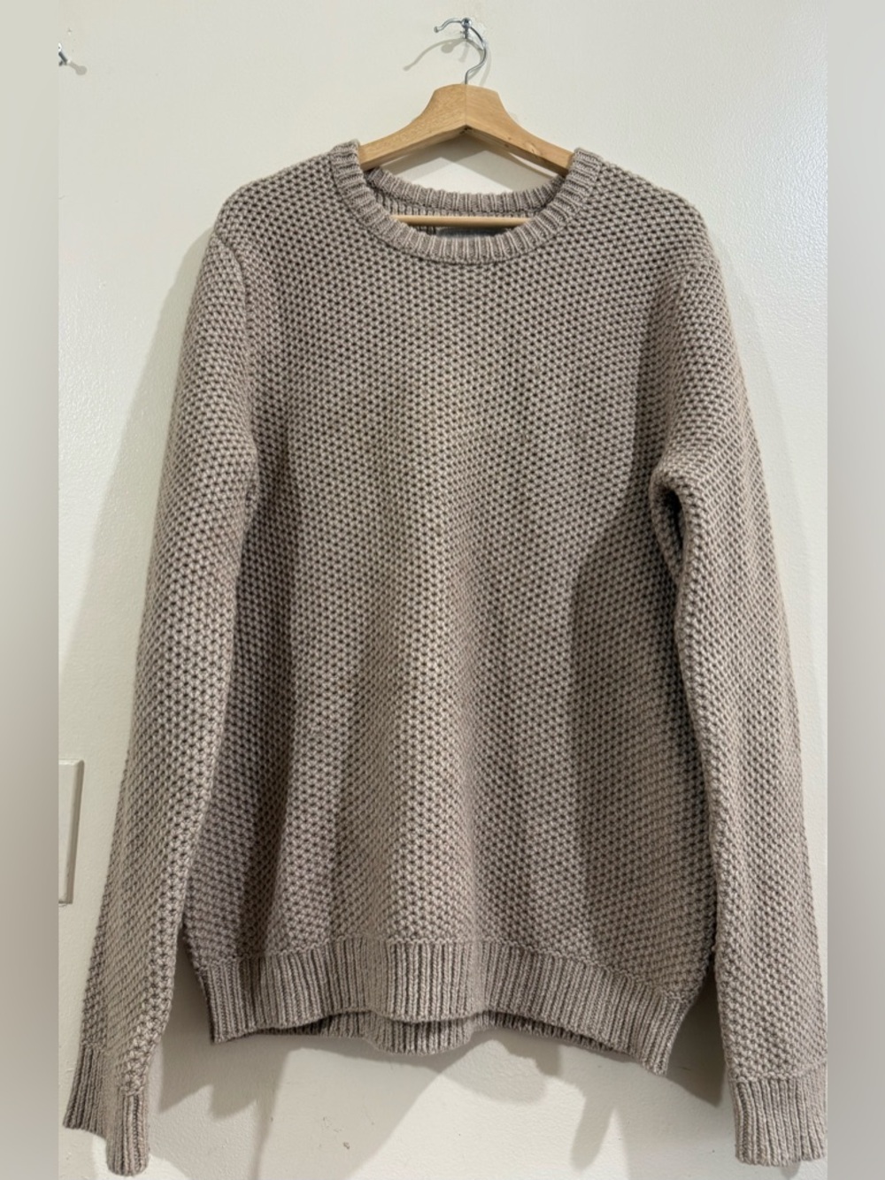 Outerknown Ribbed Knit Sweater - Light Taupe